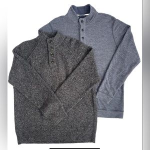 Marine Layer Mens Clayton Henley and Wool Sweater Both Size Large